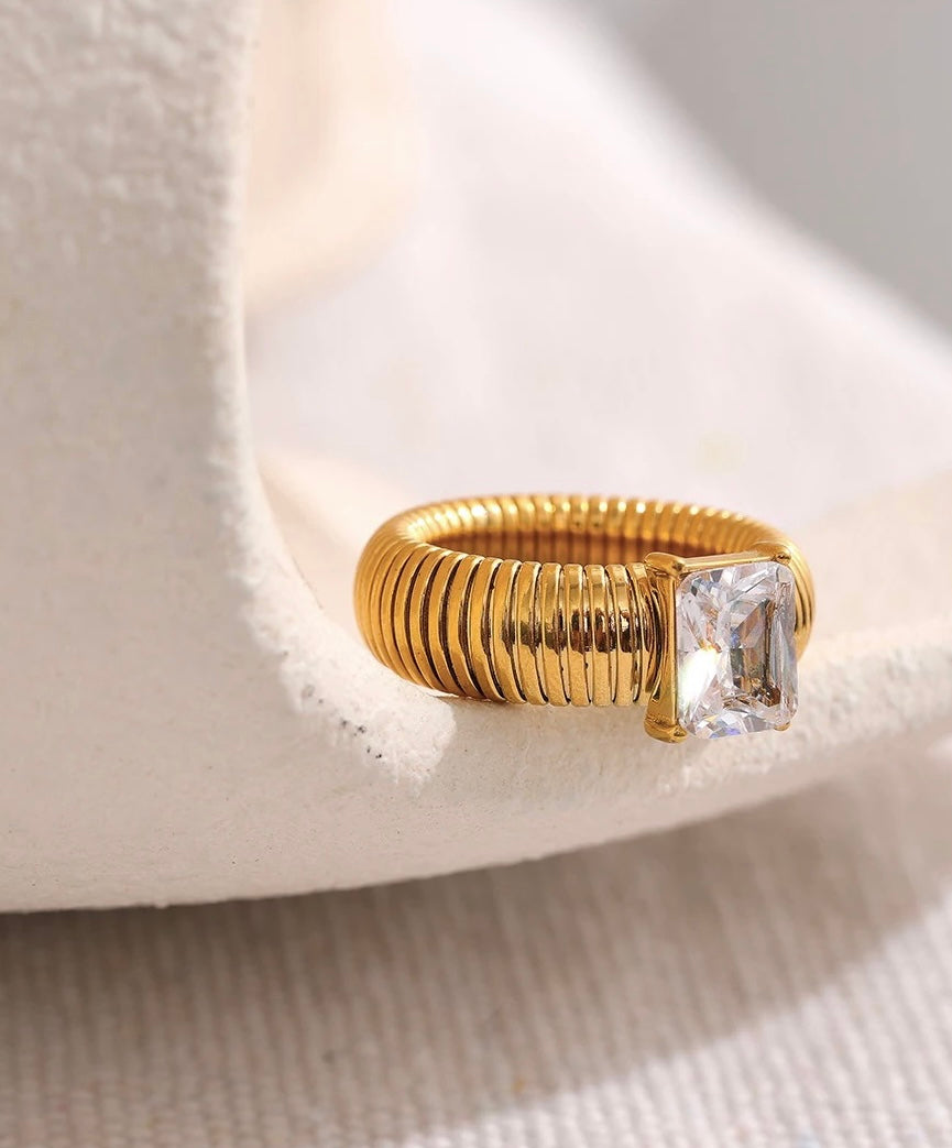 Solis Ribbed Ring